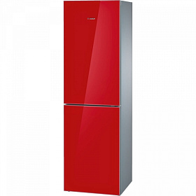 Красный холодильник Bosch KGN 39LR10R (серия Кристалл)