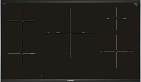 Черная индукционная варочная панель Bosch PIV975DC1E