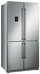 Серебристый холодильник Smeg FQ60XPE