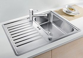 Кухонная мойка с крылом из нержавейки Blanco CLASSIC PRO 45 S-IF клапан-автомат InFino®