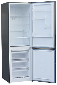 Серебристый холодильник Shivaki BMR-1851 NFX