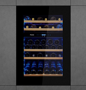Узкий встраиваемый винный шкаф Pando PVMAVP 88-49CRR фото 2 фото 2