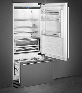 Двухкамерный холодильник с ледогенератором Smeg RI96RSI фото 3 фото 3