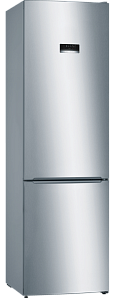 Серебристый холодильник Bosch KGE39AL33R