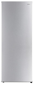 Маленький серебристый холодильник Midea MDRU239FZF42