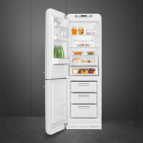 Белый холодильник 2 метра Smeg FAB32LWH5 фото 2 фото 2