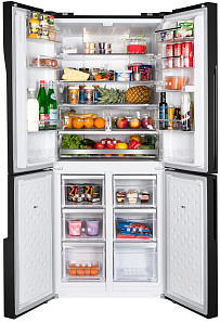 Большой бытовой холодильник Maunfeld MFF182NFB