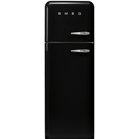 Чёрный двухкамерный холодильник Smeg FAB30LNE1