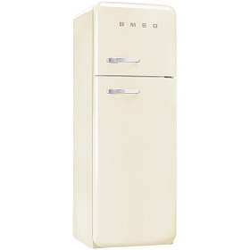 Двухкамерный бежевый холодильник Smeg FAB30RP1