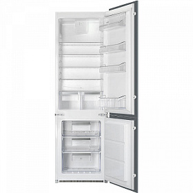 Встраиваемые холодильники шириной 54 см Smeg C7280NEP