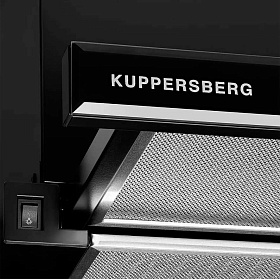 Чёрная полновстраиваемая вытяжка Kuppersberg SLIMTURBO 60 GB фото 3 фото 3