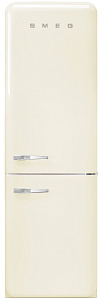 Двухкамерный бежевый холодильник Smeg FAB32RCR3