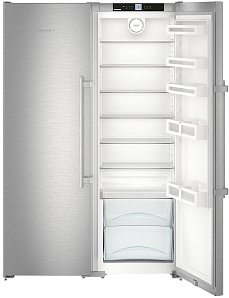 Серебристые двухкамерные холодильники Liebherr Liebherr SBSef 7242
