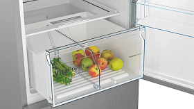 Серебристый холодильник Bosch KGN39VL24R фото 2 фото 2