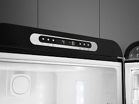 Чёрный двухкамерный холодильник Smeg FAB32RBL5 фото 3 фото 3