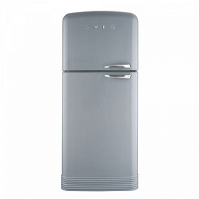 Серебристый холодильник Smeg FAB50XS