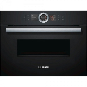 Чёрный электрический духовой шкаф Bosch CMG 636BB1
