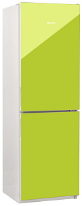 Двухкамерный холодильник NordFrost NRG 119 642 стекло цвета лайм