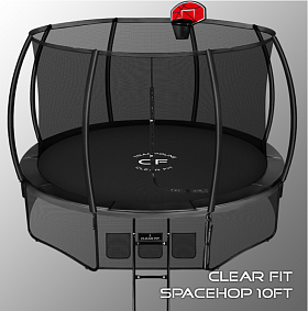 Черный батут Clear Fit SpaceHop 10 FT фото 2 фото 2