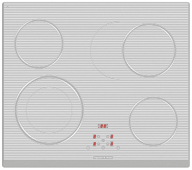Белая стеклокерамическая варочная панель Zigmund & Shtain CNS 159.60 WX