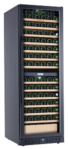 Узкий высокий винный шкаф LIBHOF SED-161 black
