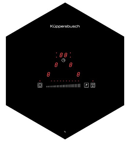 Чёрная варочная панель Kuppersbusch EKWI 3740.0 S