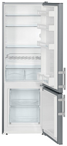 Серебристые двухкамерные холодильники Liebherr Liebherr CUsl 2811 фото 3 фото 3