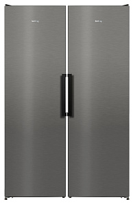 Двухкамерный двухкомпрессорный холодильник Korting KNF 1857 N + KNFR 1837 N