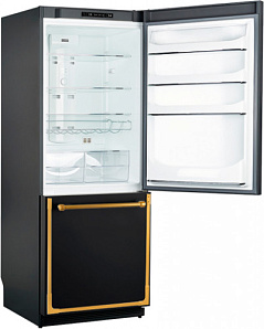 Чёрный двухкамерный холодильник Kuppersberg NRS 1857 ANT BRONZE фото 2 фото 2