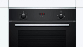 Встраиваемый черный электрический духовой шкаф 60 см Bosch HBF254EB0R фото 2 фото 2
