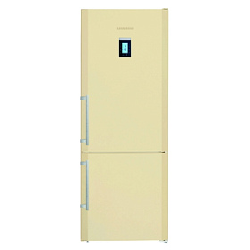 Двухкамерный бежевый холодильник Liebherr CBNPbe 5156