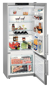Серебристые двухкамерные холодильники Liebherr Liebherr CNPesf 4613 фото 3 фото 3