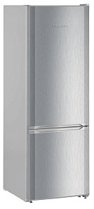 Серебристый двухкамерный холодильник Liebherr CUel 2831