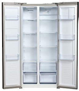Двухдверный холодильник Hyundai CS4505F нержавеющая сталь фото 2 фото 2