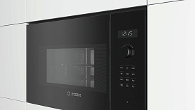 Встраиваемая чёрная микроволновая печь Bosch BEL554MB0 фото 2 фото 2