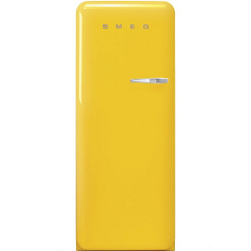 Желтый холодильник Smeg FAB28LG1