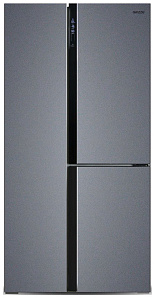 Холодильник Side by Side Ginzzu NFK-610 темно-серый