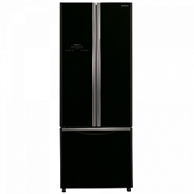 Чёрный двухкамерный холодильник HITACHI R-WB 482 PU2 GBK