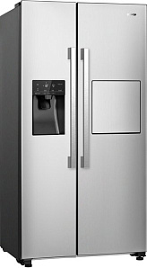 Двухкамерный холодильник с ледогенератором Gorenje NRS9181VXB