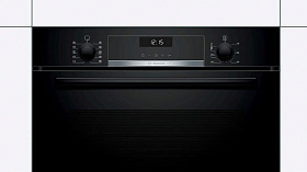 Встраиваемый черный электрический духовой шкаф 60 см Bosch HBG5370B0 фото 3 фото 3